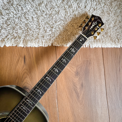 Byron Custom Made OM Signature Acoustic Electric Guitar