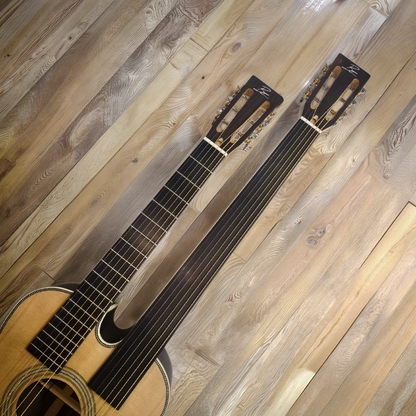 The Double Version – Byron Left-Handed Double 6-String Slotted Head Acoustic Guitar