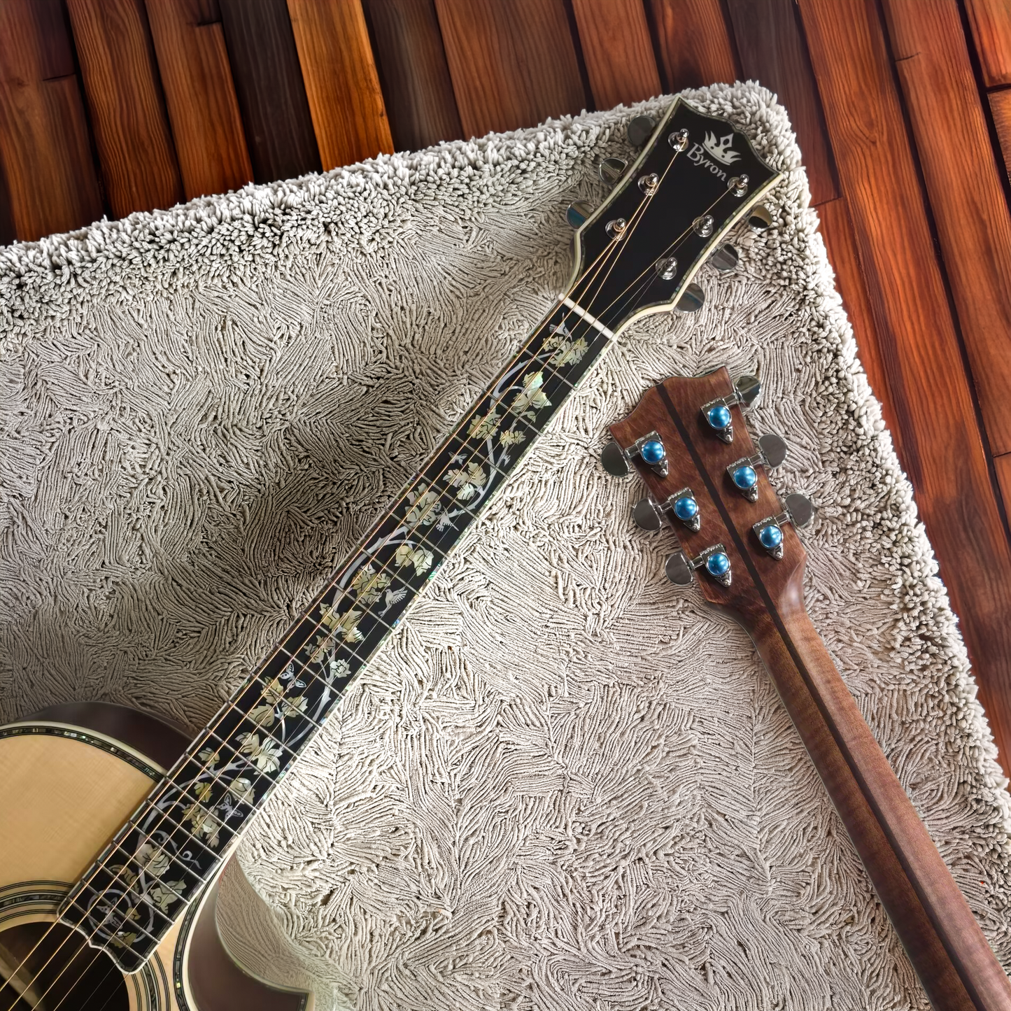 OOO Aurora German Spruce & Walnut Cutaway Acoustic Guitar | Byron Custom Guitars