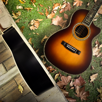 Byron Midnight Torch OO/C360 All-Solid Sitka Spruce & Indian Rosewood Acoustic Guitar
