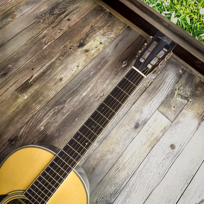 Byron O28VS Left-Handed Spruce & Rosewood Parlor Acoustic-Electric Guitar