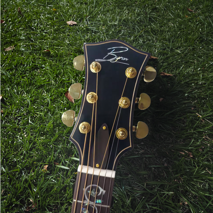 Transparent Green Flame Maple Cutaway Acoustic-Electric Guitar