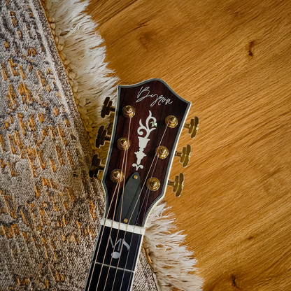 Byron Custom Made OM Signature Acoustic Electric Guitar