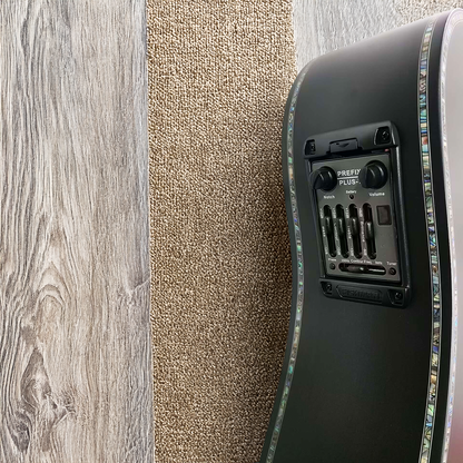 Byron Zen 12-String All Solid Ebony Wood Dreadnought Cutaway Guitar