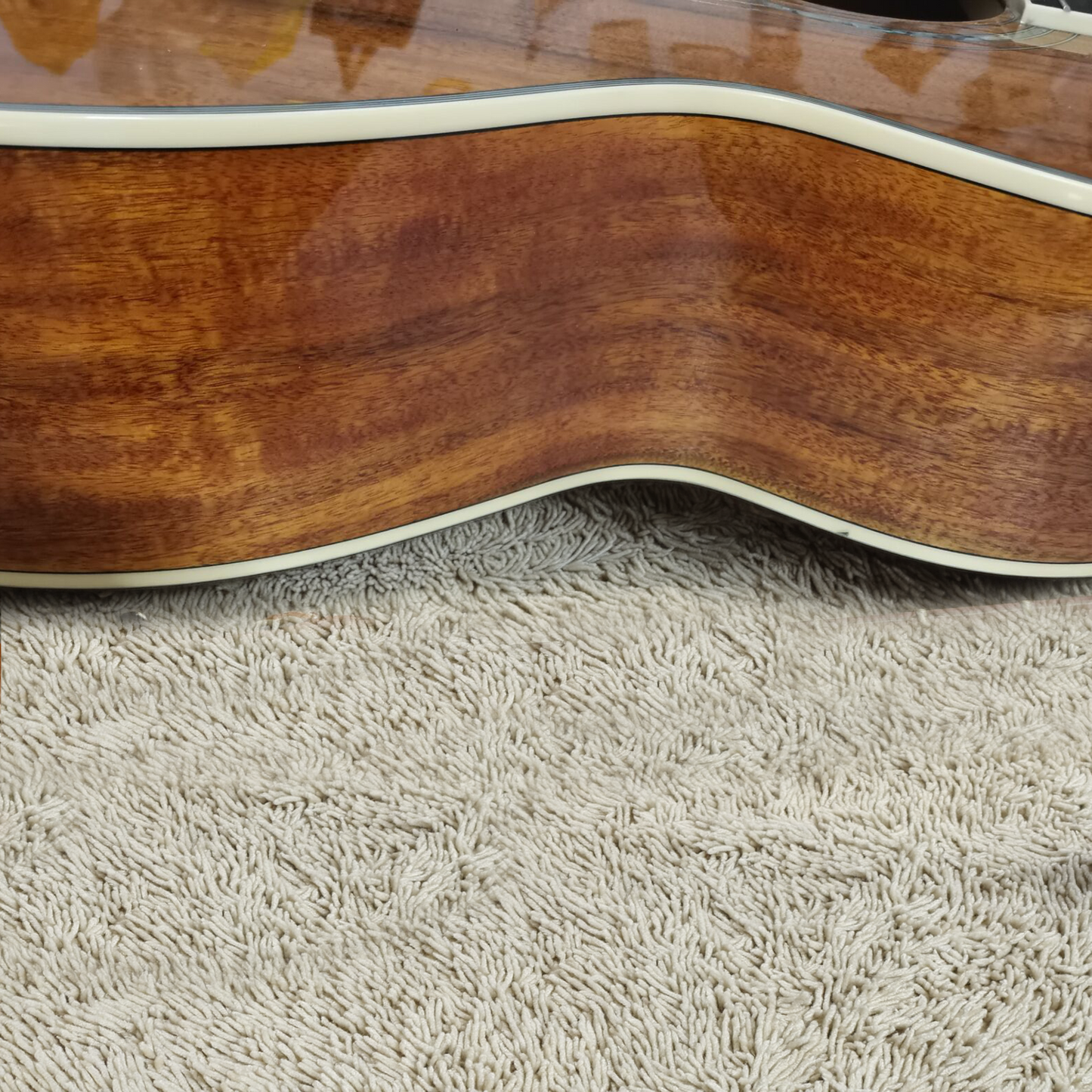 Byron Super Jumbo AAAA Solid Koa Acoustic Guitar