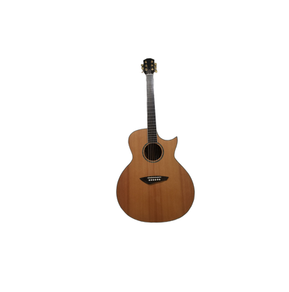 Jumbo Byron Guitar 42 inches western classic all solid cedar mahogany wood cutaway free case