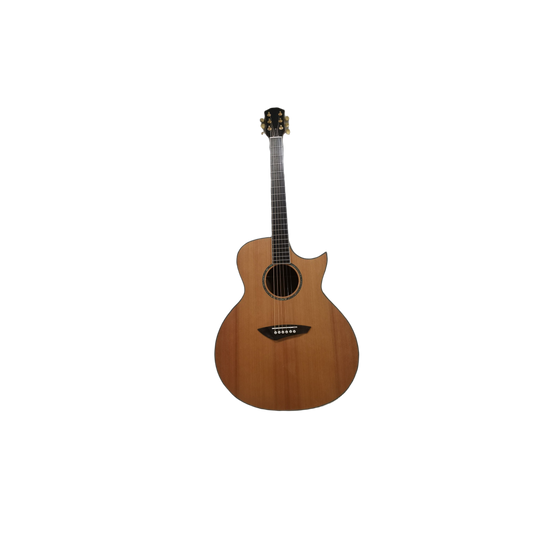 Jumbo Byron Guitar 42 inches western classic all solid cedar mahogany wood cutaway free case