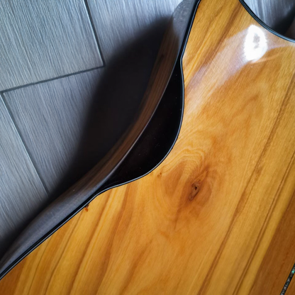 Byron The Olivier Dreadnought Olive Wood Guitar with Armrest & Leg Rest