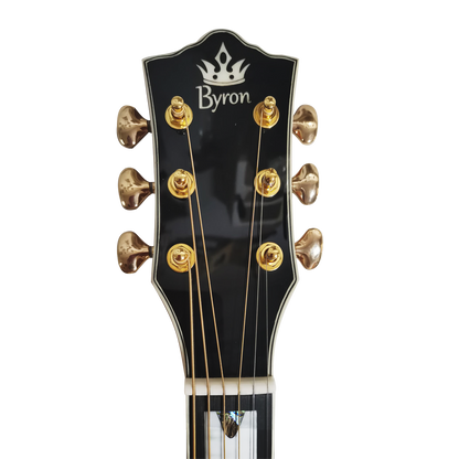 The Nui Loa Koa  All Solid Wood Custom Jumbo Size 43 Inches Guitar Professional Acoustic Electric Guitar with case