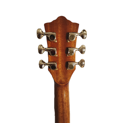 The Nui Loa Koa  All Solid Wood Custom Jumbo Size 43 Inches Guitar Professional Acoustic Electric Guitar with case