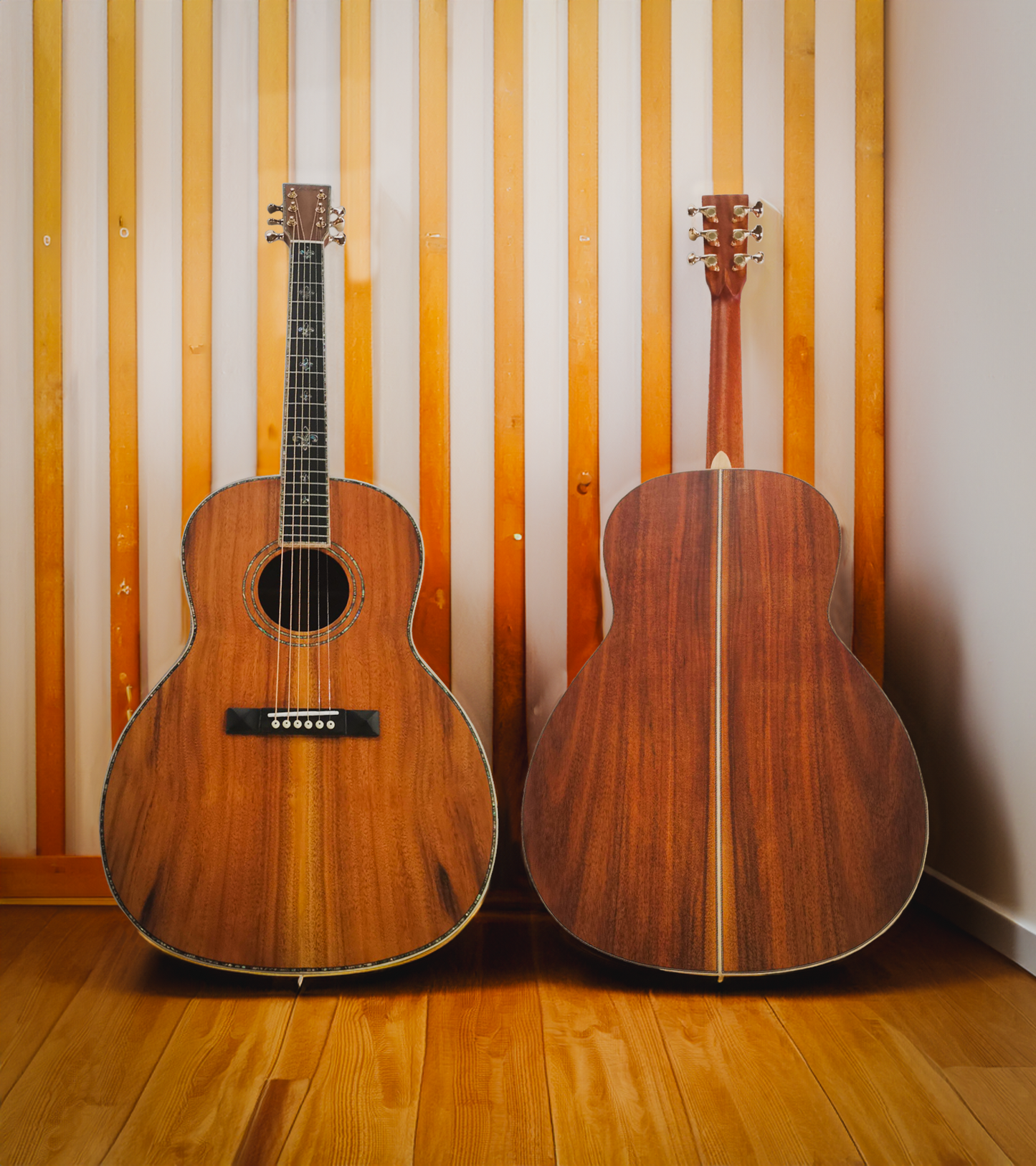 The Beauty Koa: Handmade Solid Koa OOO Guitar