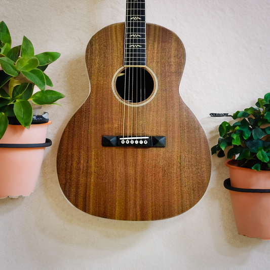 Akustik-E-Gitarre OOO28, komplett aus massivem Koa-Holz, handgefertigt, OOO-Größe
