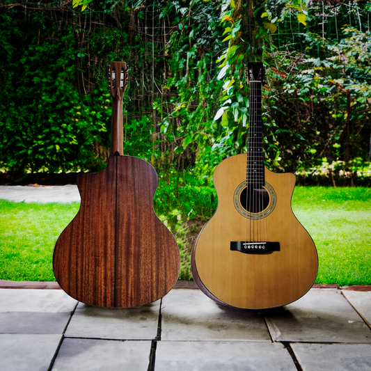 Byron Custom Shop #4: Premium Cedar and Mahogany Acoustic Guitar