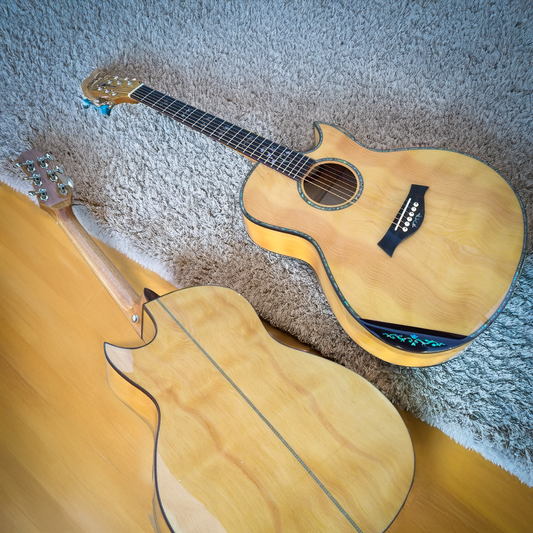 Byron Handmade Single Cutaway Florence Firwood Acoustic Guitar – Exotic Model