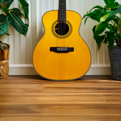 Byron BY-OM28 000-14 Fret Acoustic Guitar