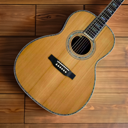 Byron OOO45 Style Solid Cedar Wood Guitar