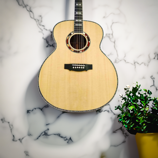 Byron Custom Jumbo Left-Handed Acoustic Guitar