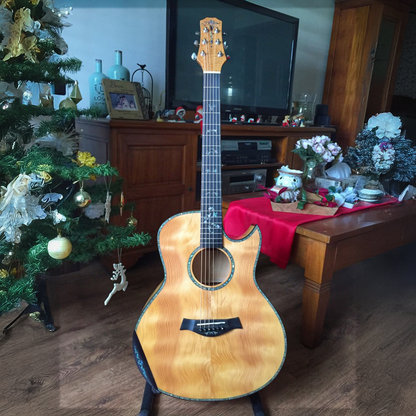 Byron Handmade Single Cutaway Florence Firwood Acoustic Guitar – Exotic Model
