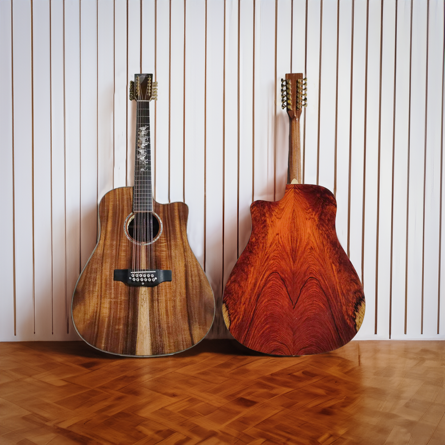 Byron Handmade 12-String Dreadnought Cocobolo Guitar