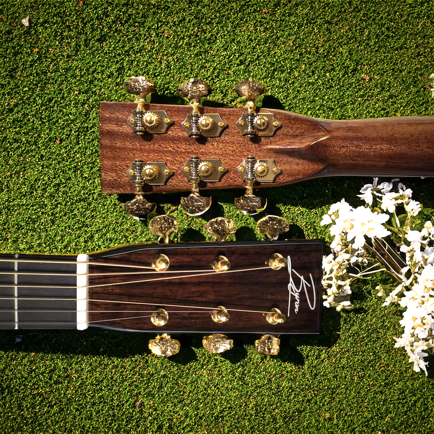 Byron Custom GA Guitar: Solid Wood Masterpiece with Vintage Style