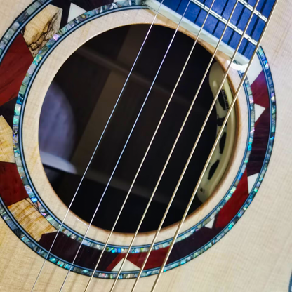 Byron Custom Jumbo Left-Handed Acoustic Guitar