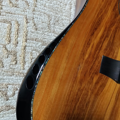 Byron The Olivier Dreadnought Olive Wood Guitar with Armrest & Leg Rest