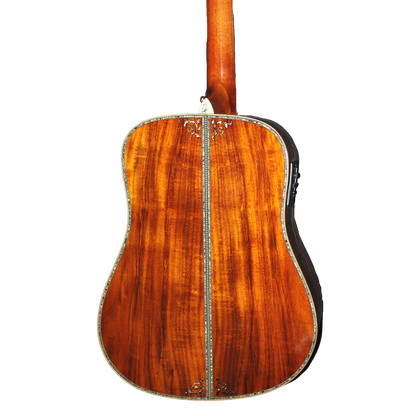 The Blonde Marilyn Handmade All Solid Wood Fancy Abalone Dreadnought Professional Acoustic Electric Guitars