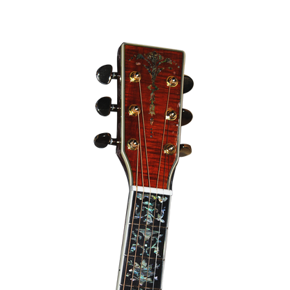 The Blonde Marilyn Handmade All Solid Wood Fancy Abalone Dreadnought Professional Acoustic Electric Guitars