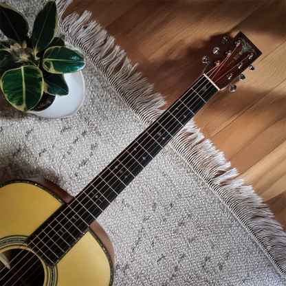 Byron Custom OM-Body All Solid Wood Guitar with Adirondack & Koa