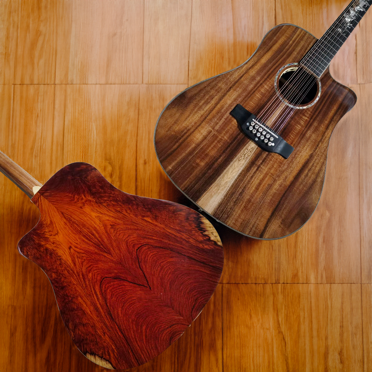 Byron Handmade 12-String Dreadnought Cocobolo Guitar