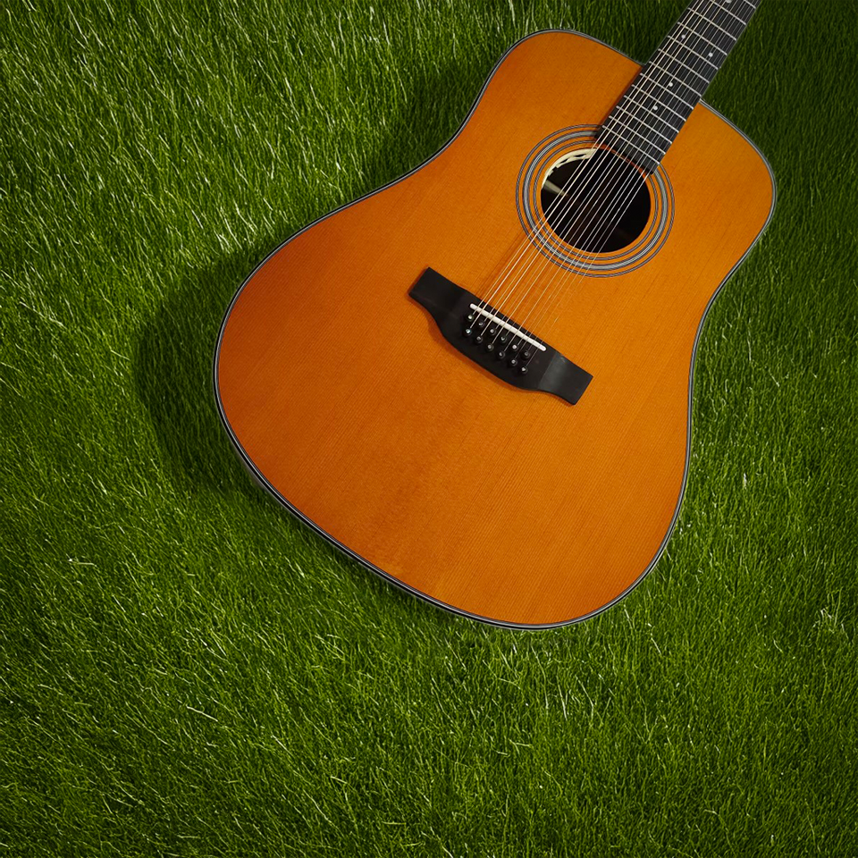 Byron 12-String Dreadnought Guitar with Slotted Headstock – All Solid Wood