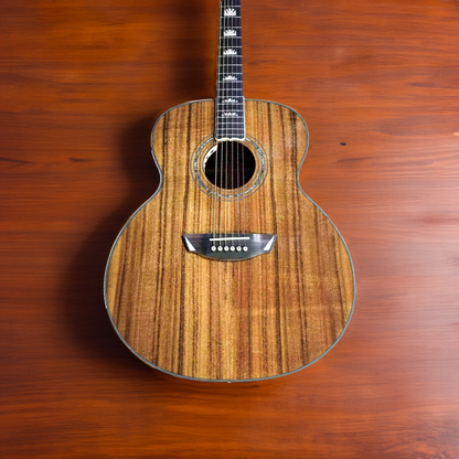 Jumbo 43" Acoustic Guitar with Koa Wood Top, Back, and Sides