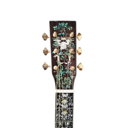 Handmade All Solid Wood Dreadnought Guitar The Antoinette Super Deluxe Full Abalone Professional Acoustic Guitars