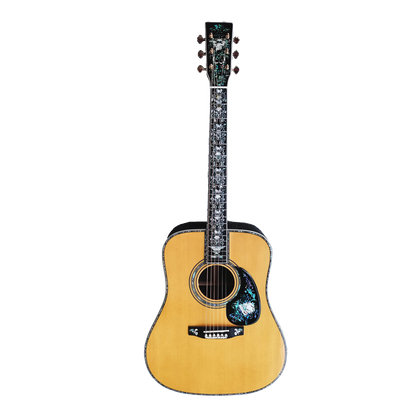 Handmade All Solid Wood Dreadnought Guitar The Antoinette Super Deluxe Full Abalone Professional Acoustic Guitars