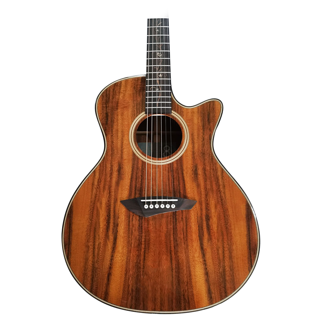 Byron 6 String Cutaway Koa Guitar
