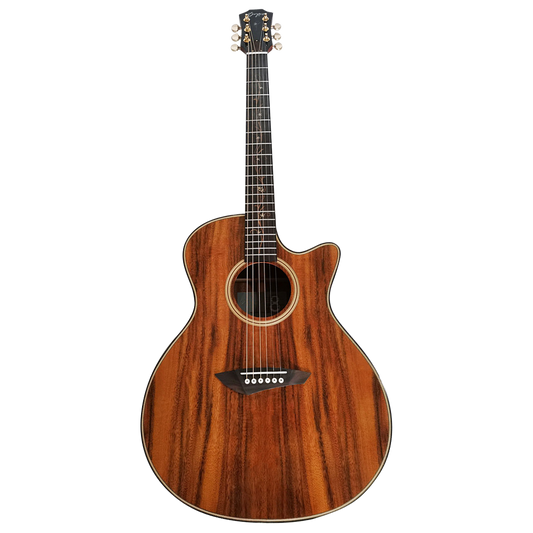 Byron 6-saitige Cutaway-Koa-Gitarre