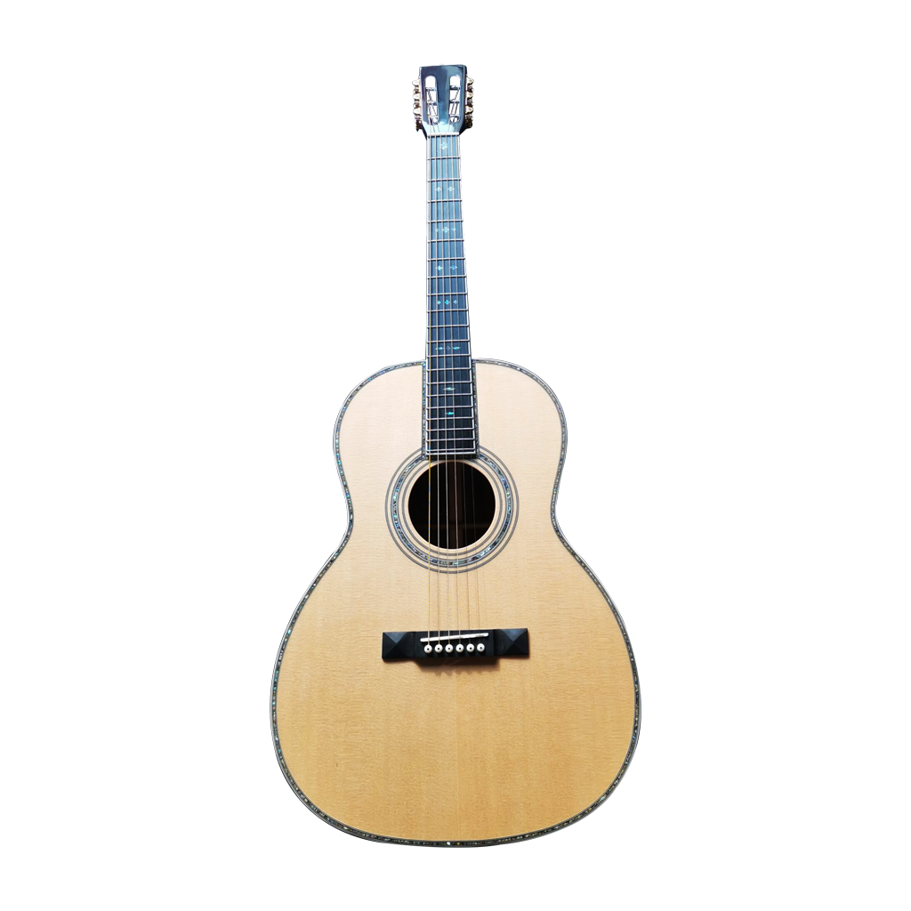 OOO 12 Fret To Body Parlor acoustic electric Guitar With 48mm Wide nut Fret Board