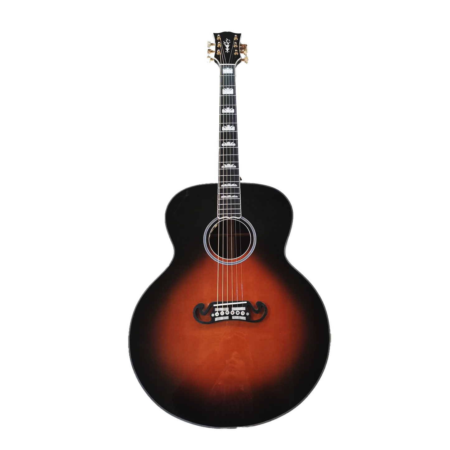 All Solid 42 Inches The Rosewood Beauty Standard Jumbo Guitar acouatic electric with case