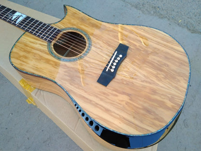 C-Custom-C Olivewood. guitar with hardcase