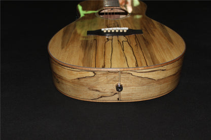 C-003 00015 Style spalted European maple named the Ramblin’ Jack with case